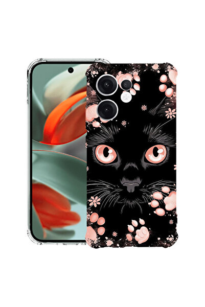 bestcase ®   Husă Antișoc pentru OPPO Reno15F / FS, Pisică Neagră, 3145726 AS...