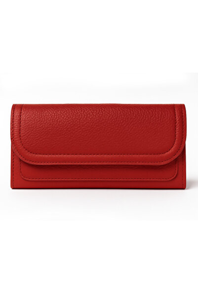 Triko Mısırlı Red Covered Leather Women's Wallet