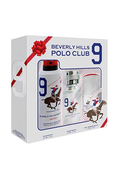 Beverly Hills Polo Club Men Sport No 9 Eau de Toilette, 50 ml + Deodorant, 17...
