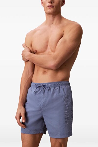Calvin Klein Erkek Beli Lastikli ve İp Bağlamalı Logo Detaylı Normal Kesim Li...