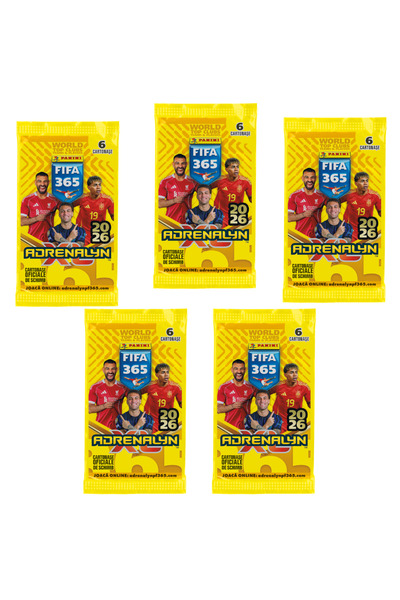 Panini Pachet de 5 - Pachete de carti FIFA 365 Adrenalyn XL 2026