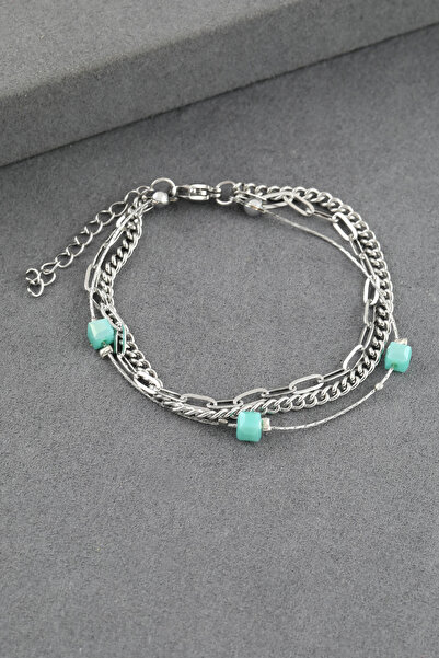 ÖZÇTAKI Stainless Steel Silver Custom Minimalist Design Bracelet