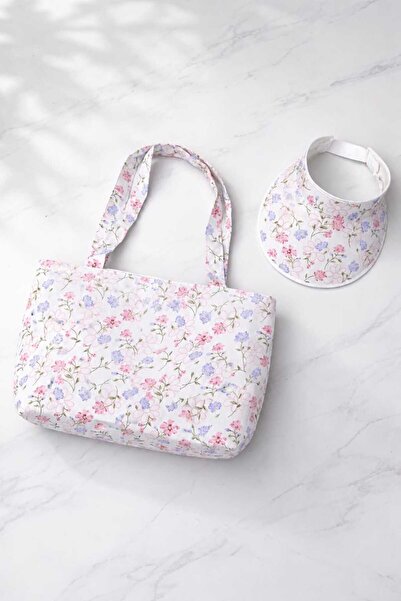 mikam Patterned Hat and Bag Set of 2 in One Package
