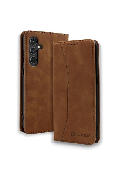 Bodycell Θήκη-Πορτοφόλι για Samsung Galaxy S26 Plus – Καφέ