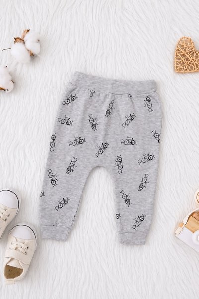 Biberon Baby Baby Set Water Based Bicycle Print Skin-Friendly Long Sleeve 100% Cotton