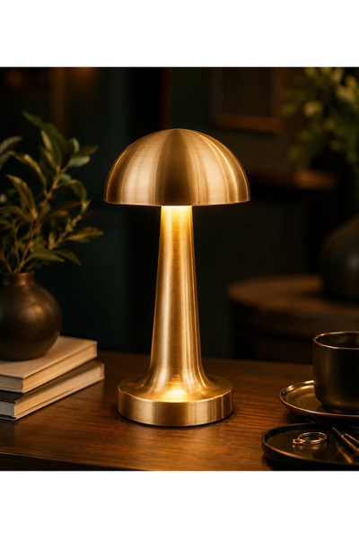 Torcello Premium Dekoratif Mantar LED Masa Lambası