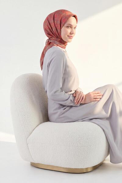 Silk Home وشاح ناعم أحمر 90x90