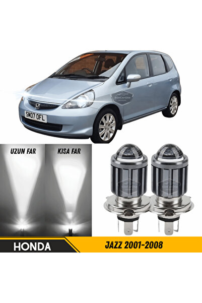 ŞüsCarOto Aksesuar Honda Jazz 2001-2008 Mercekli Far Ampulü Led Xenon Beyaz Ş...