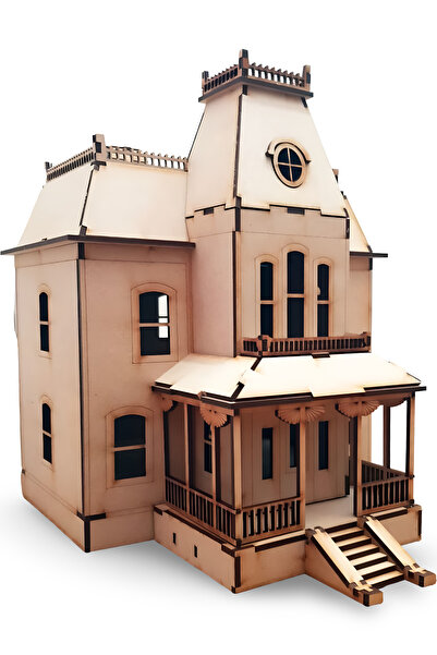 ALGWOOD Bates Moteli İkonik Korku Evi 3D Ahşap Puzzle - 106 Parça Maket Seti ...