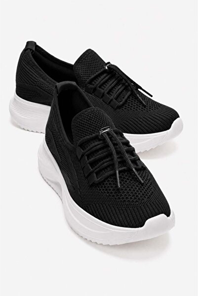 CCWAY AYAKKABI Tricotaje cu cataramă și șireturi Pantofi sport pentru femei N...