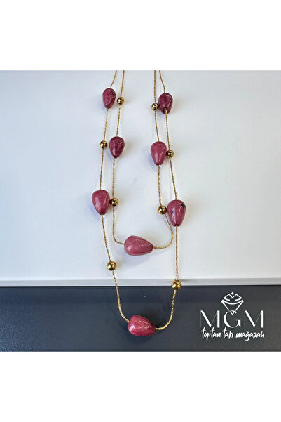 magicool Natural Stone Stone Steel Necklaces - Kl0024