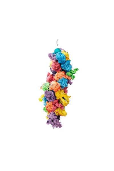 Seven Bird L Colorful Cotton Ropes Bird Toy