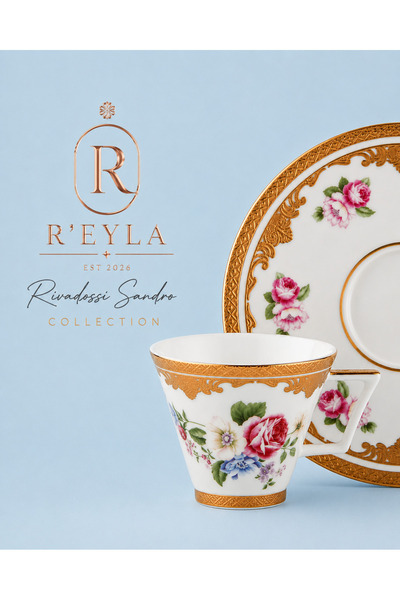 R-EYLA R'Eyla X Rivadossi Sandro Florence Collection 24K Gold Detailed Turkis...