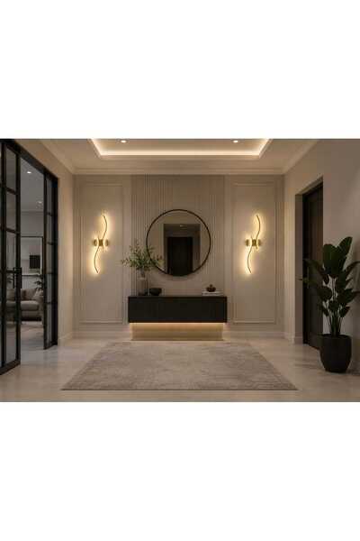 AURA LIGHTING AURA LIGHTTING Eskitme 2'Yönlü Modern Duvar Apliği 3 Renk LED A...