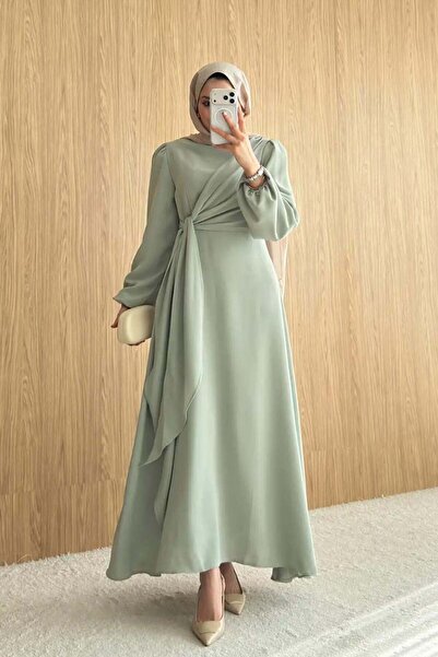 Rimel Moda Bağlamalı Elbise Küf