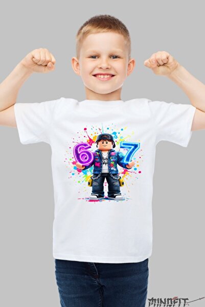 GILDAN Tricou Roblox Six Seven Model Colorat Unic