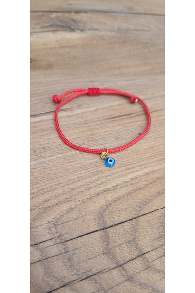 TUTU DESİGN Red string evil eye beaded men's bracelet