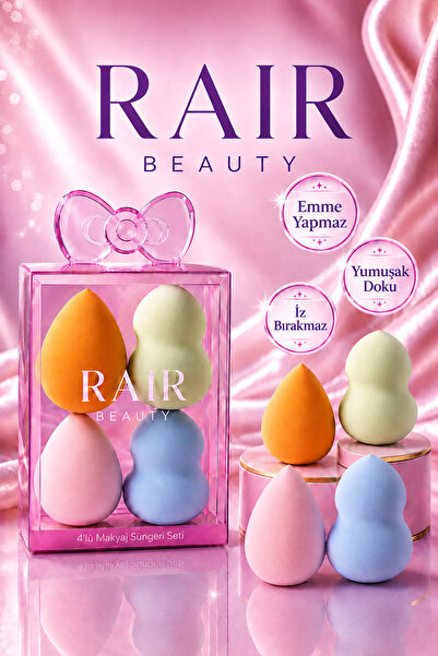 RAİR BEAUTY 4'lü Makyaj Süngeri Seti