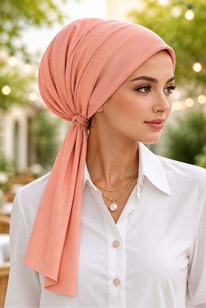 Aişe tesettür Salmon Scarf Bonnet