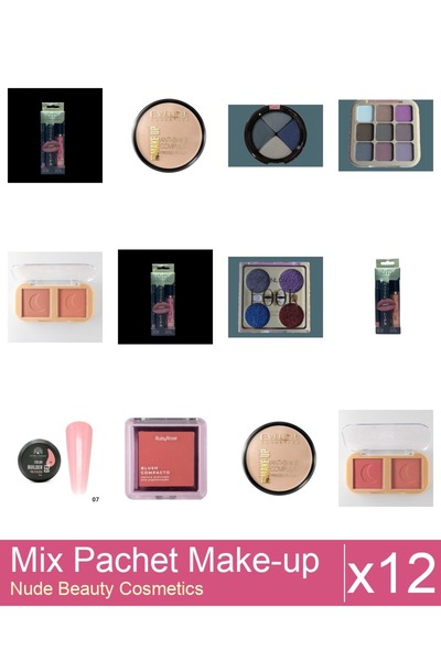 Makeup Mix Set 12 products Makeup Palettes: DoDo ROSE Eyeshadow Palette 8g, 0...