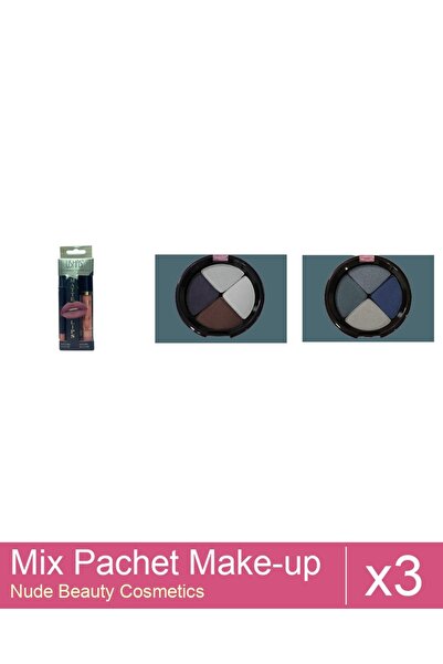 Makeup Set Mix 3 products Makeup Palettes: Ushas Lipstick + Pencil. No. 17, Q...