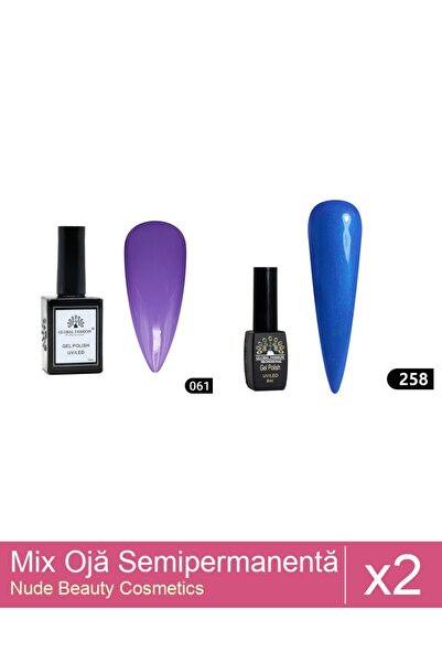 Makeup Set Mix 2 produse Nail Oja: Oja semipermanenta BLACK ELITE, Global Fas...