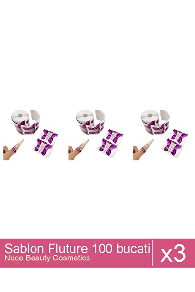 Makeup Set 3x Sablon Fluture 100 bucati