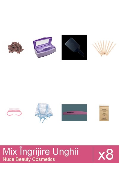 Makeup Set Mix 8 produse Ingrijire Unghii: Rezerve Smirghel, Set 20 Buc - abr...