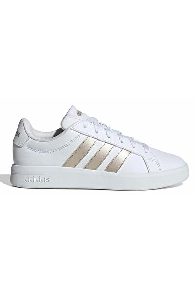 adidas Grand Court Base 3.0 Unisex Sports Shoes White-Gold
