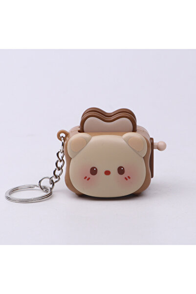 Choice1 brown Cute Bread Maker Panda Creative Keychain Decompression Toy Acce...