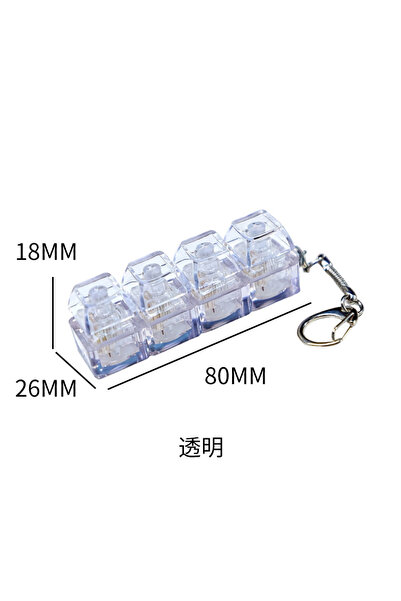 Choice 4 Keys clear New 3/4/9 Keys Finger Keyboard Keycap Stress Relief Fidge...