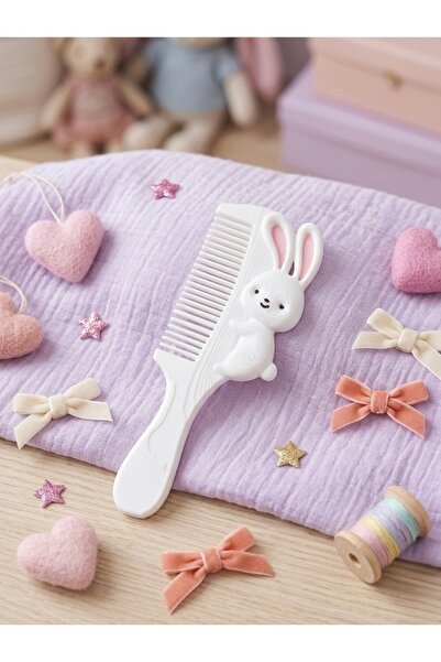 hediyesepetinde 🐰   مشط شعر للأطفال على شكل أرنب - مشط شعر بتصميم لطيف