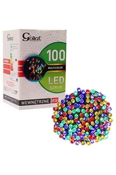 Goliat Set lumini LED de Crăciun, 100 bucăți, multicolor, 5m