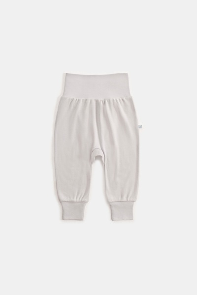 Roosac Baby Natural Modal Cotton Newborn Cuffed Bottoms L Dragons Gray
