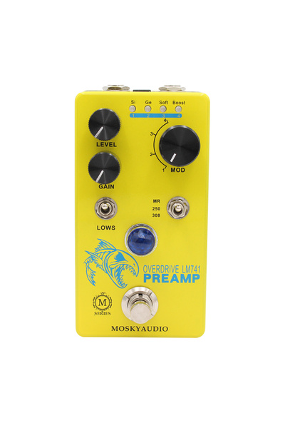 Choice MOSKY LM741 Preamp Guitar Pedal Distortion Overdrive Electric Guitar E...