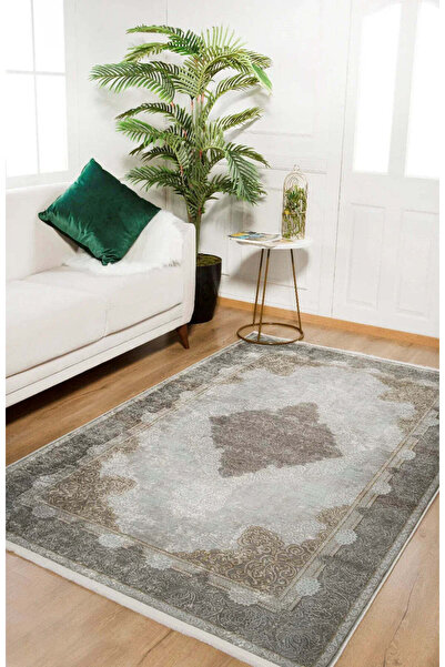 halinet Halı.Net Beige Classic Washable Non-Slip Living Room Carpet Haln-Hln1520