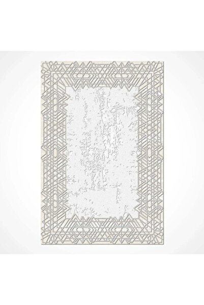 halinet Halı.Net Gray Modern Washable Non-Slip Living Room Carpet Cr-Evrensel...