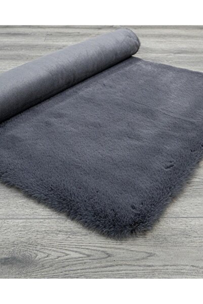 halinet Halı.Net Anthracite Modern Washable Non-Slip Living Room Carpet Dcra-...