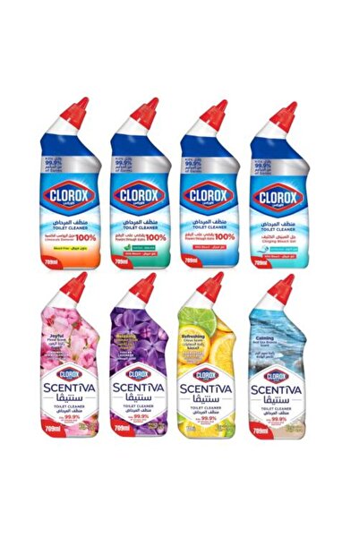 Clorox 8 packs | | Toilet cleaner with various scents - 709 ml