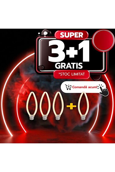 DELIGHT Bec LED Neon Lumanare 4W, 2200K, 360lm, 3+1 GRATIS
