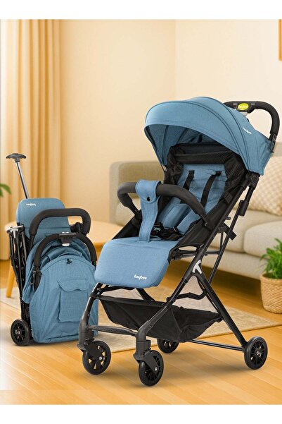 BAYBEE Foldable Baby Stroller Pram with Bassinet, Adjustable Seat & Canopy, B...