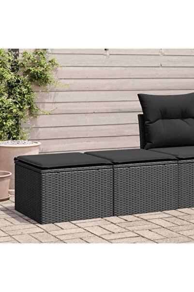 vidaxl Set mobilier de gradina cu perne, 2 piese poliratan/lemn acacia