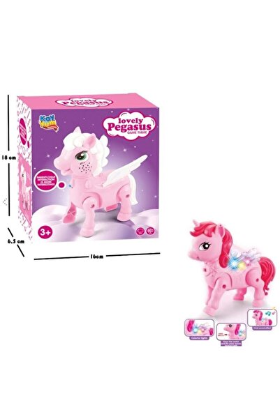 Genel Markalar 2570 YÜRÜYEN PİLLİ AT PEMBE -KYM