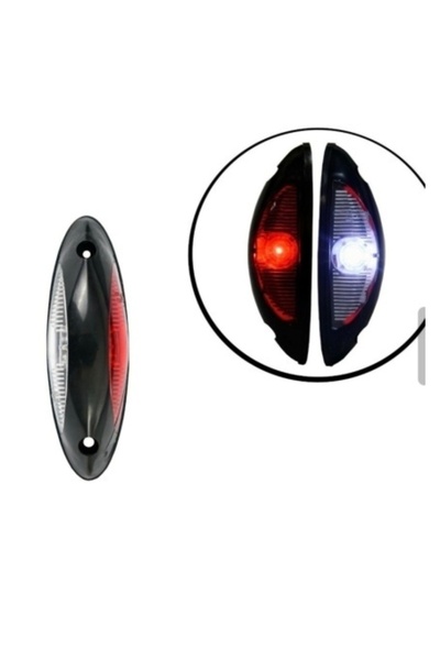 Led Light Alex Lampă LED de colț pentru autobuz/autocar 12V-24V alb+roșu