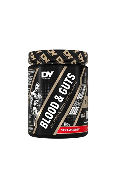 DORIAN YATES Blood & Guts Pre-Workout cu aroma de capsuni 380g -