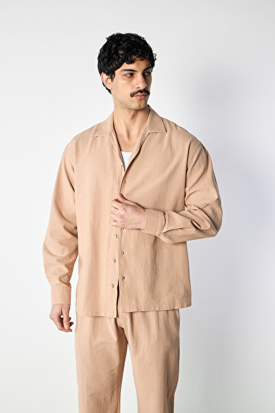 Mesfeno Linen Fabric Oversize Shirt