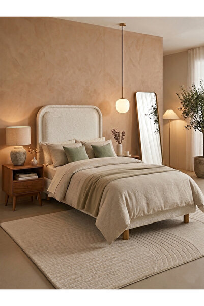 AES HOME DESİGN KOZA İkili Set, Tek Kişilik Baza Başlık Seti