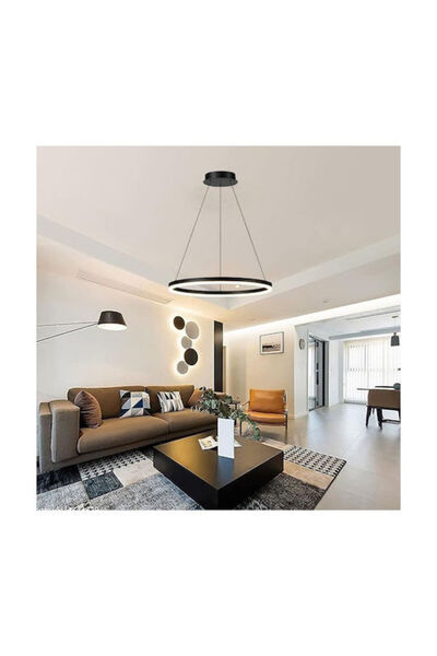 Other Φωτιστικό οροφής Nebrian pakoworld led μέταλλο μαύρο Φ60x15εκ