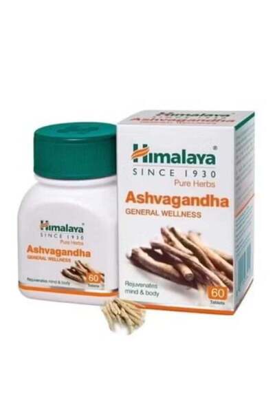 Himalaya Ashwagandha 70% Supplement for Overall Health - 60 Tablets