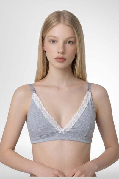 Mecit Pijama Mecit 1004 Gray Nursing Bra